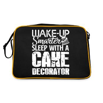 Cake Decorator Sleep With A Cake Decorator - Retro Bag - black/gold - Back