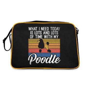 Cadeaux Caniche - Sac Retro - noir/or - Dos