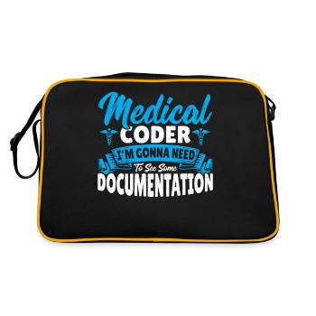 Medical Coder I See Some Documentation Medical - Retro Bag - black/gold - Back