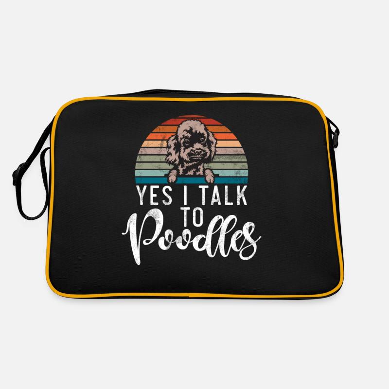 Poodle Gifts Retro Tasche