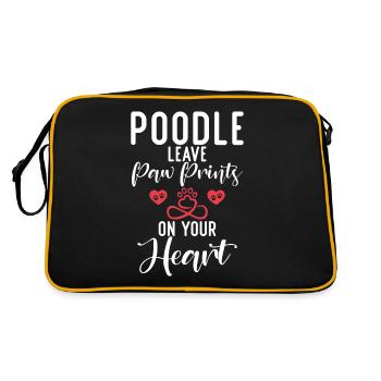 Cadeaux Caniche - Sac Retro - noir/or - Dos