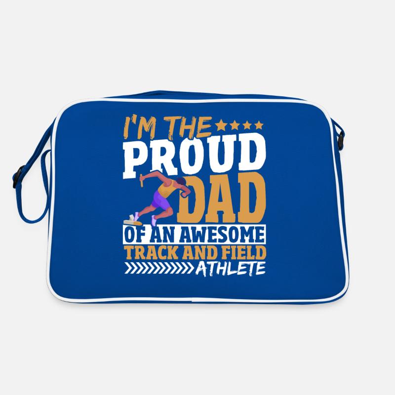 Stolzer Vater eines fantastischen Leichtathleten Retro Tasche