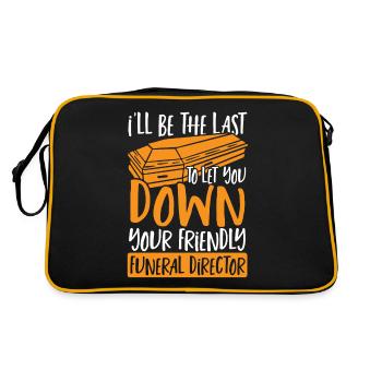 Je serai le dernier à te laisser tomber - Sac Retro - noir/or - Dos