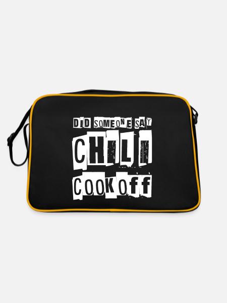 Quelqu’un a-t-il dit chili cookoff - Sac Retro - noir/or - Dos