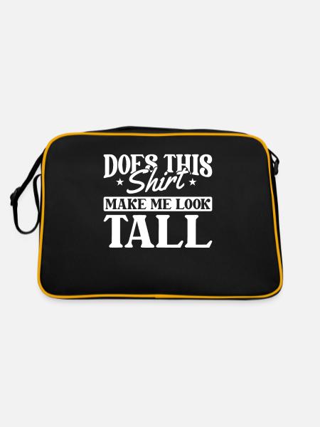 Schwarzer Humor - Retro Tasche - Schwarz/Gold - Hinten