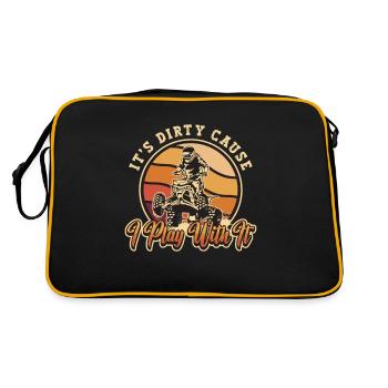 Courses tout-terrain c’est sale parce que je joue Roadtrip - Sac Retro - noir/or - Dos