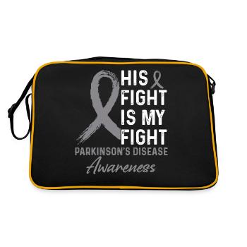 Mois de la sensibilisation à la maladie de Parkinson - Sac Retro - noir/or - Dos
