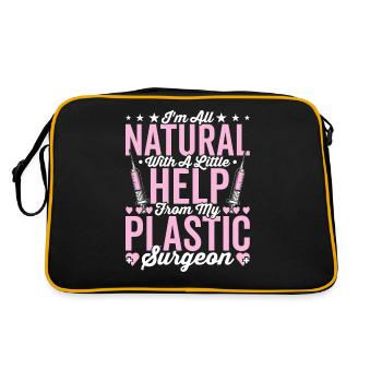 Aide de mon chirurgien plasticien - Sac Retro - noir/or - Dos