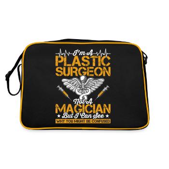 Je suis chirurgien plasticien, chirurgical - Sac Retro - noir/or - Dos