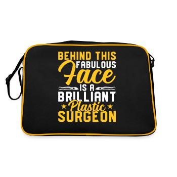 Brillant chirurgien plasticien chirurgical - Sac Retro - noir/or - Dos
