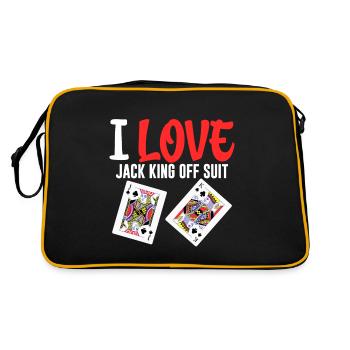 I Love Jack King Off Suit 4 - Retro Tasche - Schwarz/Gold - Hinten