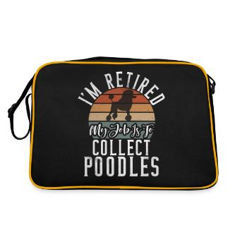Cadeaux Caniche - Sac Retro - noir/or - Dos