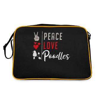Cadeaux Caniche - Sac Retro - noir/or - Dos