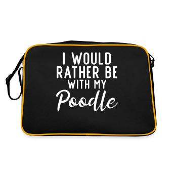 Cadeaux Caniche - Sac Retro - noir/or - Dos