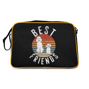 Cadeaux Caniche - Sac Retro - noir/or - Dos