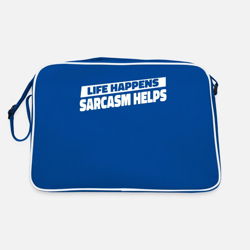 Black humor sarcasm Retro Bag