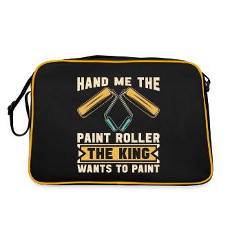 Painter Hand Me My Paint Roller The House Painter - Retro Bag - black/gold - Back