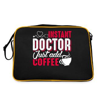 Doctor Instant Doctor Just Add Coffee - Retro Bag - black/gold - Back