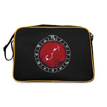 Zodiac sign Scorpio - Zodiac sign - Birth - Retro Bag - black/gold - Back