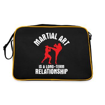 Mixed Martial Arts MMA - Retro Tasche - Schwarz/Gold - Hinten