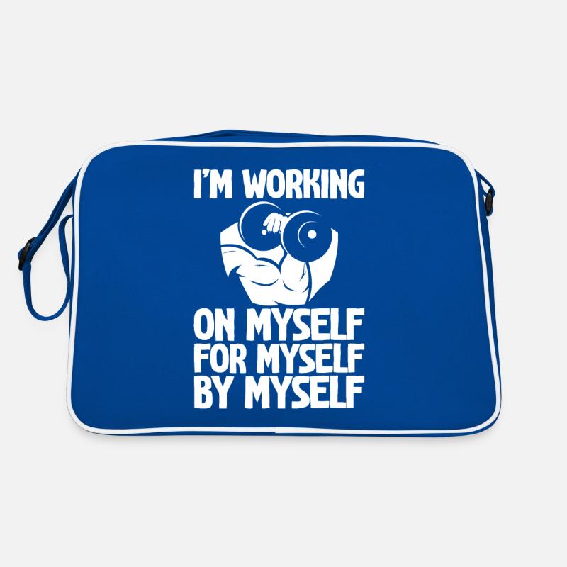 I'm Working On, For, By Myself 2 Retro Tasche