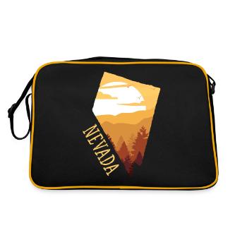 Nevada - Retro Bag - black/gold - Back