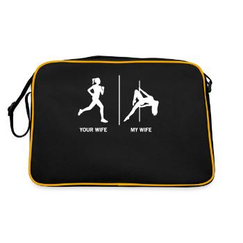 Pole Dance Cadeau Mari Man Pole Dance - Sac Retro - noir/or - Dos