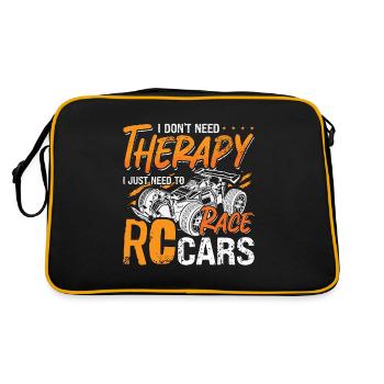 RC Model Racing I Don't Need Therapy Model Maker - Retro Bag - black/gold - Back
