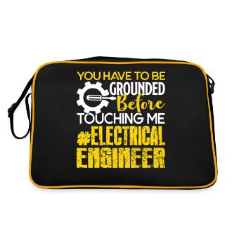 Electrical Engineer You Have To Be Grounded - Retro Bag - black/gold - Back
