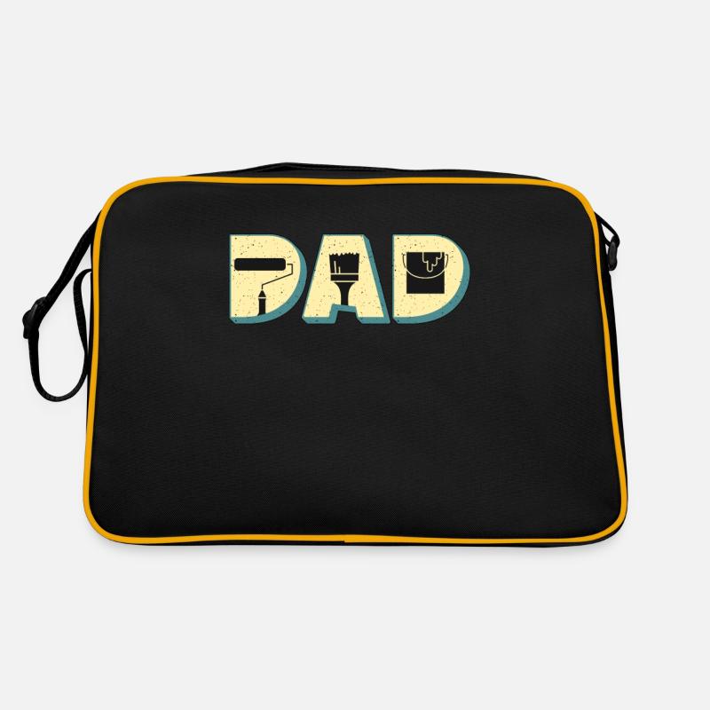 Painter Dad Craftsmanship Paint Brush Craftsmen Retro Tasche