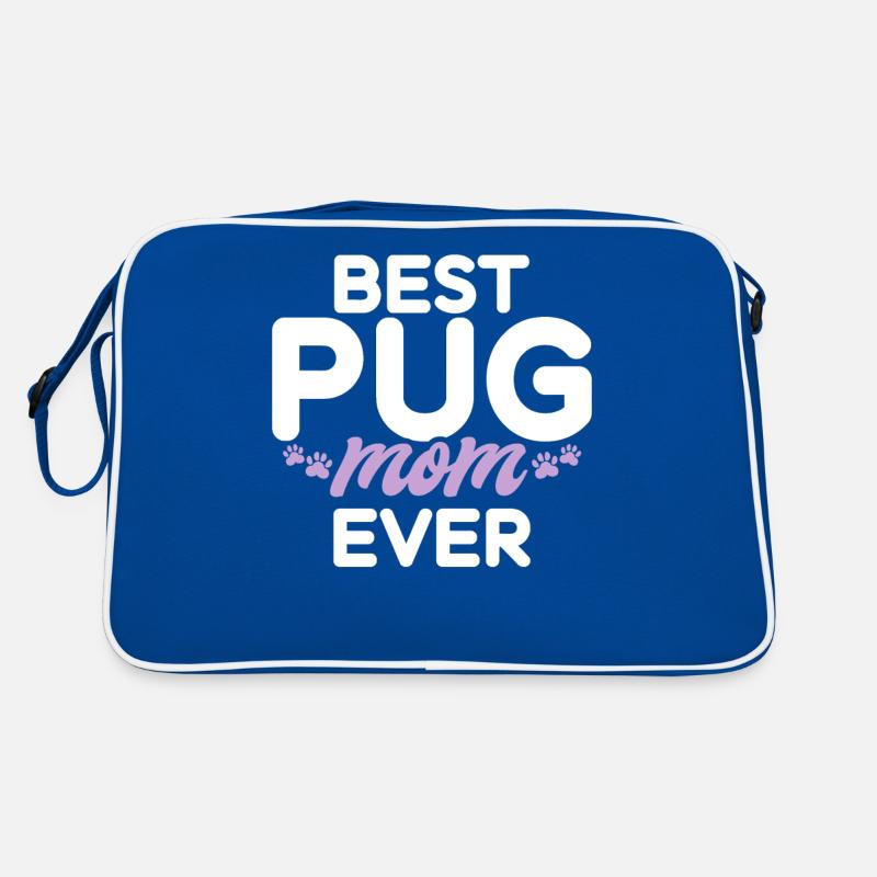 Pug Gifts for Pug Lovers Retro Tasche