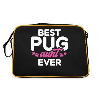 Cadeaux de carlin pour les amateurs de carlins - Sac Retro - noir/or - Dos