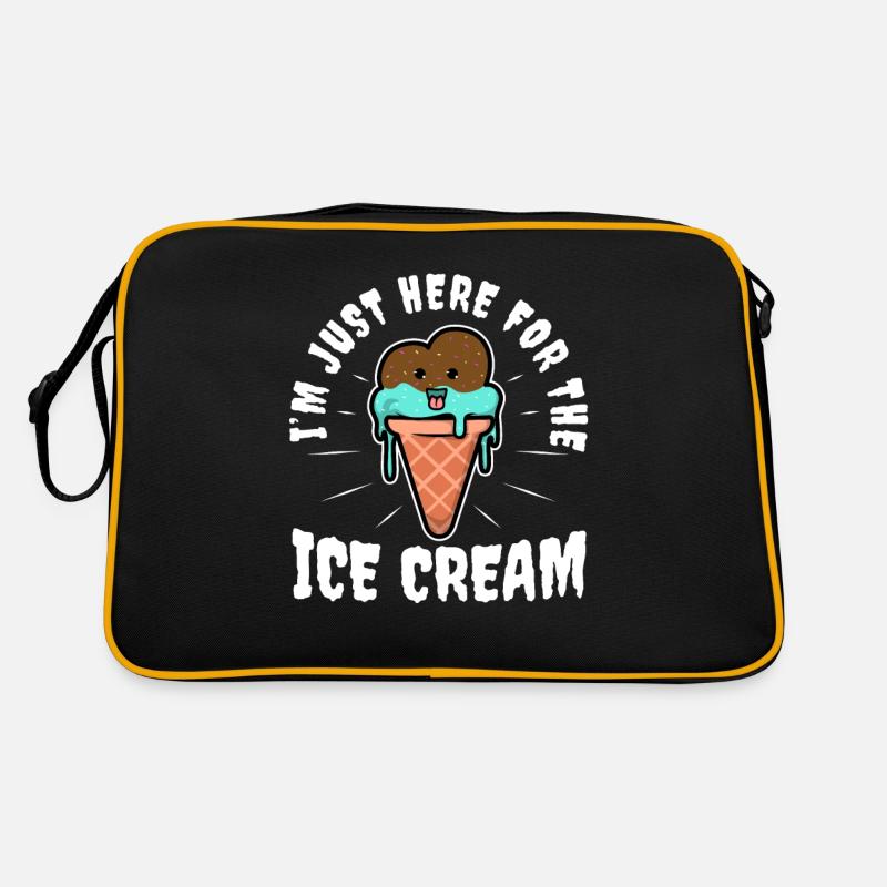 Je suis juste ici pour la crème glacée Sac Retro