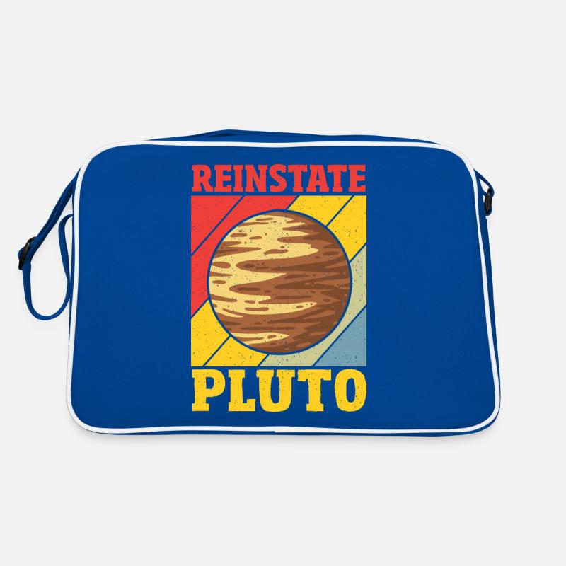 Pluto wiederherstellen Astronomie Sternbild Retro Tasche