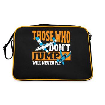 Ceux qui ne sautent pas ne sauteront jamais - Sac Retro - noir/or - Dos