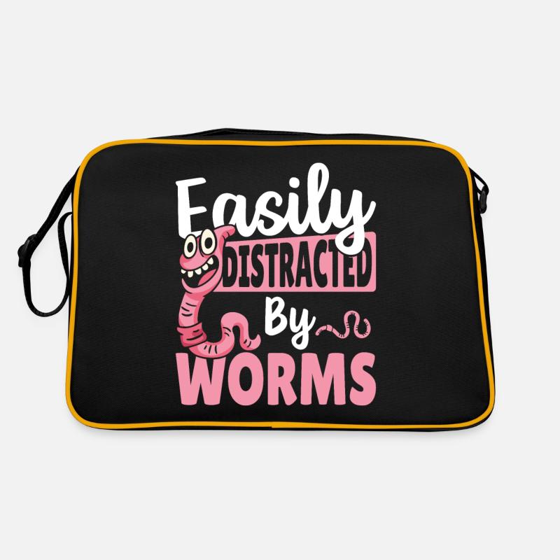 Facilement distrait par les vers Élevage de vers Sac Retro