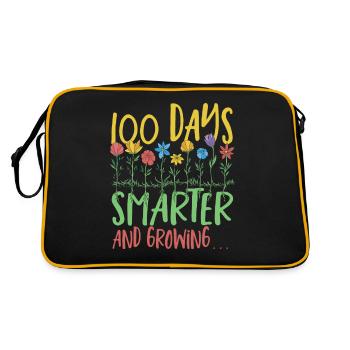 100 jours plus intelligents et en croissance 100 jours d’école - Sac Retro - noir/or - Dos