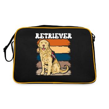 Retriever Chien d’assistance Dictons Retrievers Pet - Sac Retro - noir/or - Dos