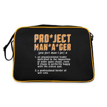 Project Manager An Organizational Leader Manager - Retro Bag - black/gold - Back