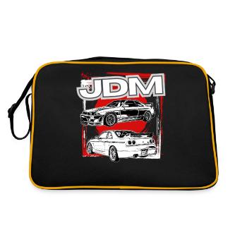 Jdm / Tuning / Turbocompresseur / Jantes / Chiptuning - Sac Retro - noir/or - Dos