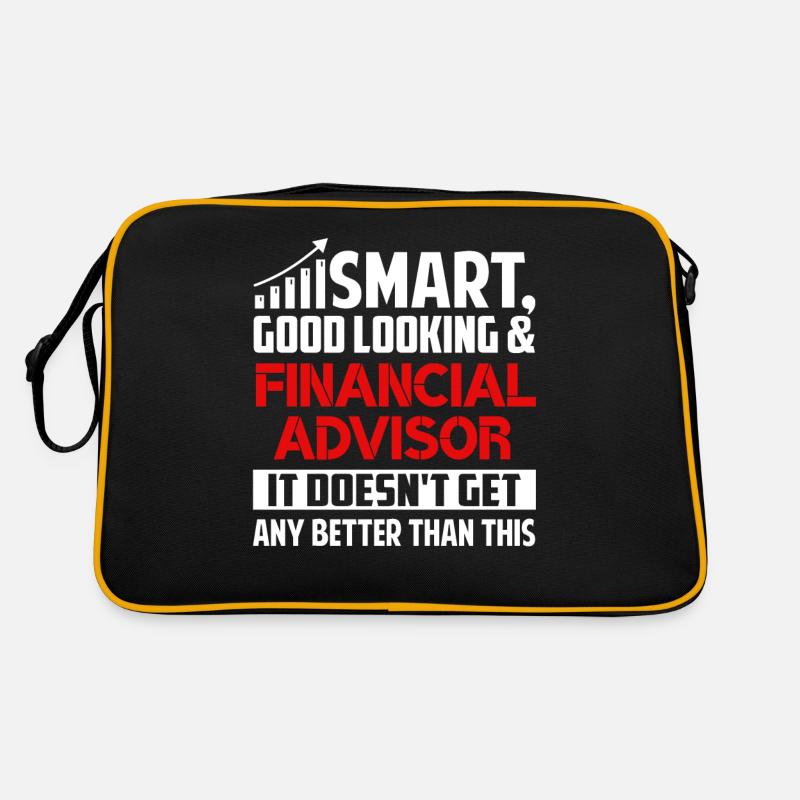 Smart Good Looking Financial Advisor Retro Bag