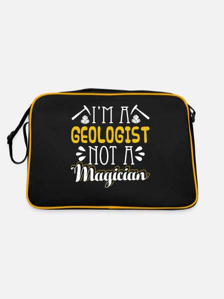 Geologist I'm A Geologist Not A Magician - Retro Bag - black/gold