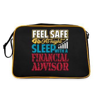 Financial Advisor Sleep With A Financial Advisor - Retro Bag - black/gold - Back