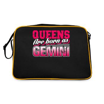 Gemini Queens Are Born in Gemini - Retro Bag - black/gold - Back
