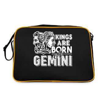 Gemini Kings Are Born As Gemini - Retro Bag - black/gold - Back