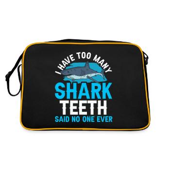 Personne n’a jamais dit trop de dents de requin - Sac Retro - noir/or - Dos