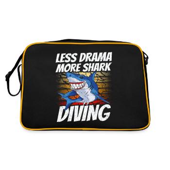 Moins de drame Plus de plongée avec les requins Plongée avec les requins - Sac Retro - noir/or - Dos