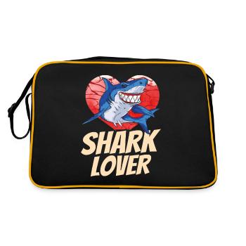 Amateur de requin Dent de requin Requin Plongée avec requin - Sac Retro - noir/or - Dos