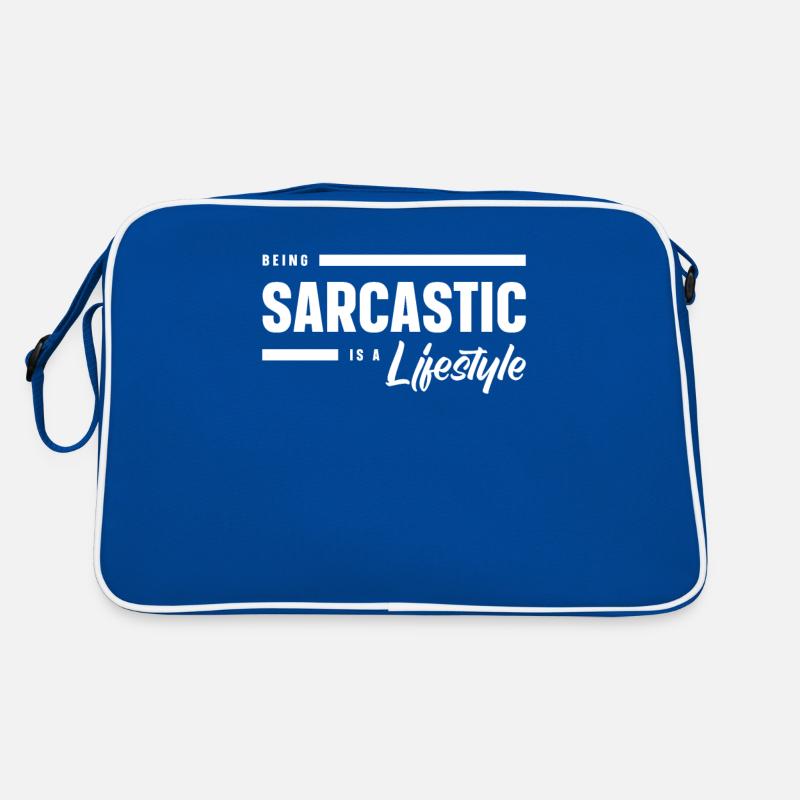 Schwarzer Humor Sarkasmus Retro Tasche