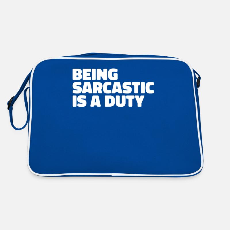 Black humor sarcasm Retro Bag